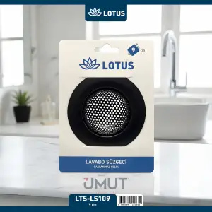 LOTUS LAVABO SÜZGECİ 9 CM SİYAH LTS-LS109