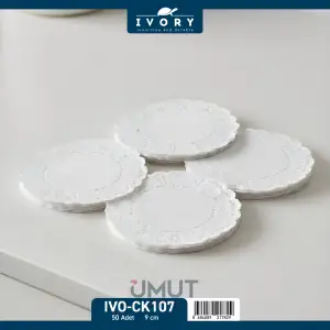 IVORY KAĞIT DANTEL BARDAK ALTLIK 50 Lİ IVO-CK107