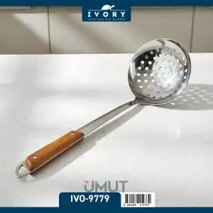 IVORY AHŞAP SAPLI ÇELİK SERVİS KEVGİRİ IVO-9779