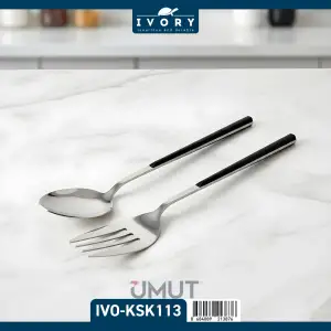 IVORY ÇATAL KAŞIK TAKIMI GÜMÜŞ IVO-KSK113