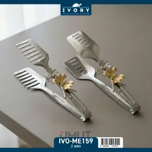 IVORY SUNUM MAŞASI SETİ GÜMÜŞ IVO-ME159