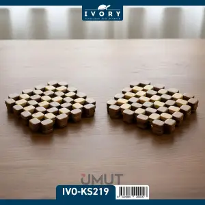 IVORY BAMBU NİHALE BONCUK KARE IVO-KS219