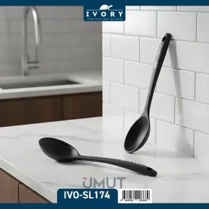 IVORY SİLİKON DERİN KAŞIK MİNİ SİYAH IVO-SL174