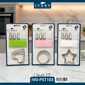 IVORY KURABİYE PASTA KALIBI SETİ 9 PRÇ. IVO-PST103