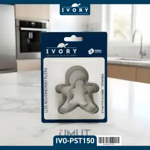 IVORY KURABİYE KALIBI FİGÜRLÜ 3 PARÇA IVO-PST150