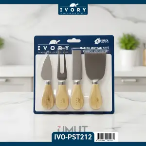 IVORY PEYNİR BIÇAĞI SETİ 4 LÜ IVO-PST212