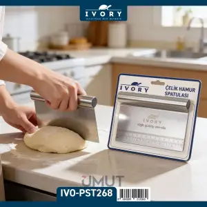 IVORY ÇELİK HAMUR SPATULASI IVO-PST268