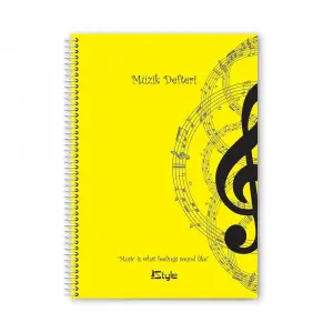 A4 NEWSTYLE SP. PP. KPK MÜZİK DEFTERİ 40 YP *8