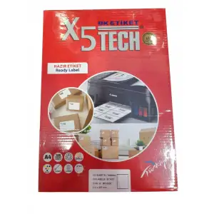 X5TECH A4 LASER ETİKET 210X297 BK-2000 (PK-100LÜ)