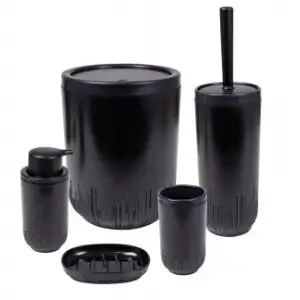 HEREVİN BANYO SETİ 5 Lİ SİYAH