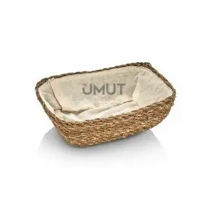 BALSA EKMEK SEPETİ BEZLİ DİKDÖRTGEN CL-9046