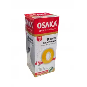 OSAKA KIRTASİYE BANDI 12MMX33 OKB-1233 (PK-12 Lİ)