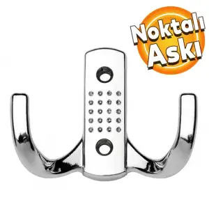 BUL-MAX VESTİYER ASKI NOKTALI KROM BMX-3116(PK-10-KT-100LÜ)