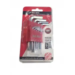 BUL-MAX ALYAN ANAHTAR SETİ KISA 9 PARÇA BMX-1460