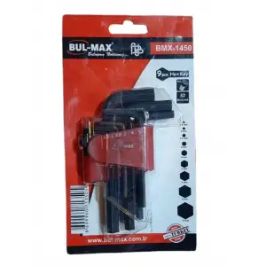 BUL-MAX ALYAN ANAHTAR SETİ KISA 9 PARÇA BMX-1450