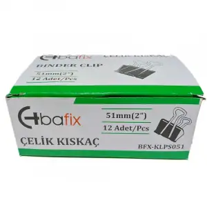 BAFİX ÇELİK KISKAÇ 51 MM KLPS051 (PKT-12Lİ)