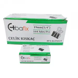 BAFİX ÇELİK KISKAÇ 19 MM KLPS019 (PKT-12Lİ)
