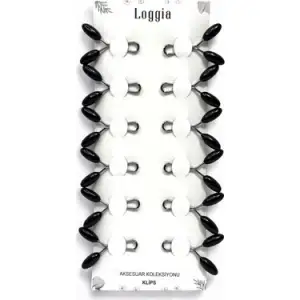 MLS EŞARP KLİPSİ SİYAH ARPA BAŞLI 12 Lİ