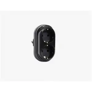 MUTLUSAN PLUS İKİLİ TOPRAKLI FİŞ PRİZ SİYAH (DÜZ)