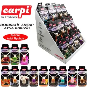 CARUB CARPİ DEKORATİF AHŞAP OTO KOKUSU (PKT-36 LI)
