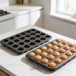 IVORY MUFFİN KEK KALIBI TEFLON 24 SIRA IVO-EKK05