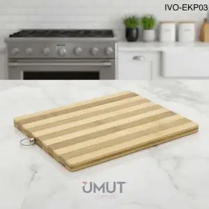 IVORY BAMBU KESİM PANOSU ZEBRA 18X28 CM EKP-03