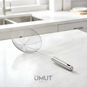 IVORY METAL SAPLI ÇELİK KEVGİR 16 CM IVO-KVG120