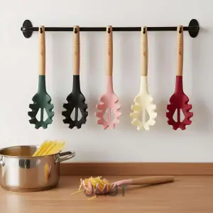 IVORY BAMBU SAPLI SİLİKON MİNİ MAKARNA KEPÇE SL194