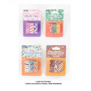 GIPTA RENKLİ BANT TAPE 1.5 MM X2M 3 LÜ SET