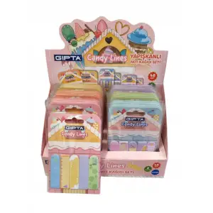 GIPTA YAPIŞKAN NOT KAĞIDI SETİ K-0123 (PKT-48Lİ)