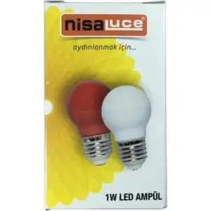 NİSA LUCE LED GECE AMPÜLÜ(LAMBASI)1W MAVİ (PK-10)