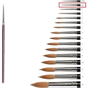 SAMUR SULUBOYA FIRÇASI NO : 14 (PKT-12Lİ)