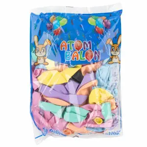 ATOM İÇ MEKAN MAKARON BALON 100 LÜ