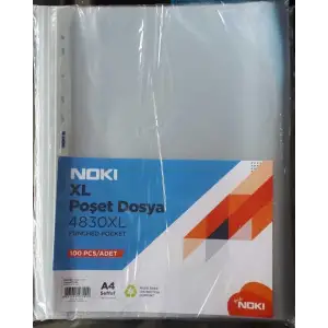 NOKİ POŞET DOSYA XL A4 100 LÜ