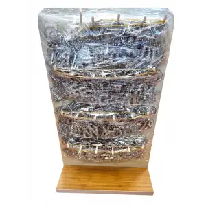 METAL HARFLİ TAŞSIZ GÜMÜŞ RENK ANAHTARLIK(STD-288)