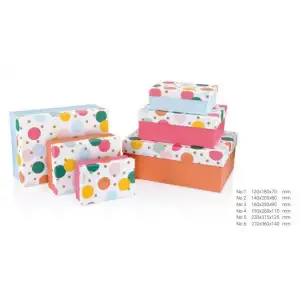 GIPTA FAINA HEDİYE KUTUSU DİKDÖRTGEN 6 LI BX-2862