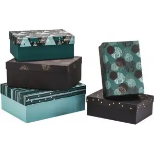 GIPTA SHAPES HEDİYE KUTUSU DİKDÖRTGEN 6 LI BX-1781