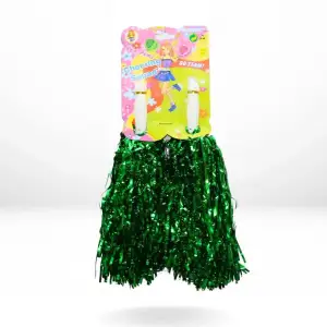 VAGON KARNAVAL 2 Lİ PON PON  METALİK YEŞİL (PKT-12Lİ)