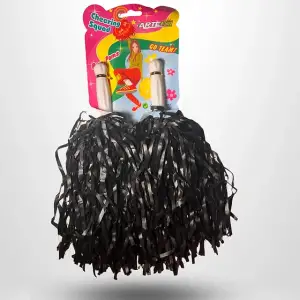 VAGON KARNAVAL 2 Lİ PON PON SİYAH (PKT-12Lİ)