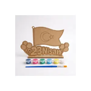 23 NİSAN BOYAMA SETİ MDF