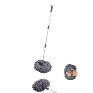 MİKROFİBER ARAÇ TEMİZLEME TELESKOPİK MOP SET F-276
