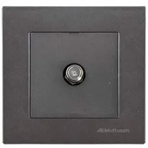 MUTLUSAN RİTA TV PRİZİ F DİŞİ ANTRASİT POŞ.(PK-12)