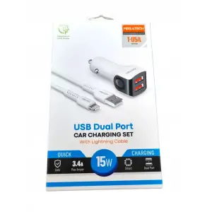 MEGATECH ARAÇ ŞARJ SETİ 3.4 AMPER İOS 2USB (EN405)