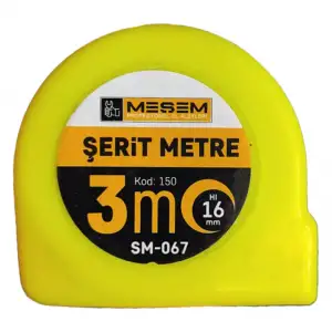 MEŞEM ÇELİK ŞERİT METRE 3X16 MM SM-067 150