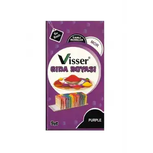 VİSSER MOR TOZ GIDA BOYASI (PKT-12 Lİ)