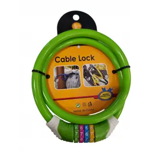 TUDOR BİSİKLET KİLİDİ ŞİFRELİ 12MMX80 CM TD-427