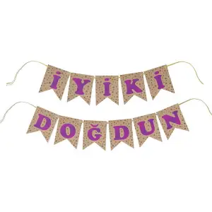 KRAFT MOR RENKLER İYİ Kİ DOĞDUN HARF SETİ BNR-063