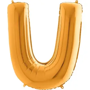 40X102 CM U HARFLİ ALTIN FOLYO BALON