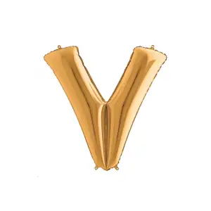40X102 CM V HARFLİ ALTIN FOLYO BALON