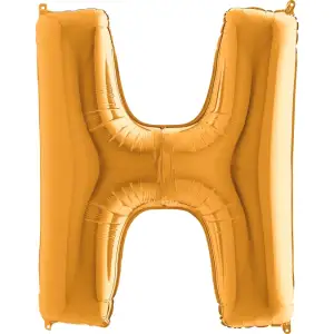 40X102 CM H HARFLİ ALTIN FOLYO BALON
